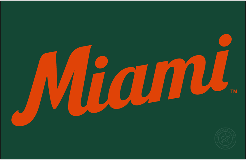 Miami Hurricanes 2021-Pres Wordmark Logo diy iron on heat transfer